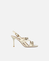 Sandali slingback alti con cinturini e borchie - | Pinko