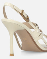 Sandali slingback alti con cinturini e borchie - | Pinko