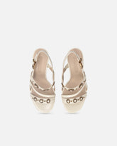 Sandalias destalonadas altas con correas y tachuelas - | Pinko