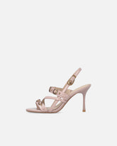 High slingback sandals with straps and studs - | Pinko