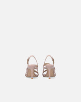 High slingback sandals with straps and studs - | Pinko
