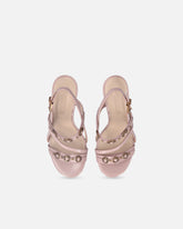 Sandali slingback alti con cinturini e borchie - | Pinko