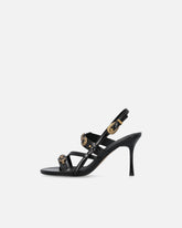 High slingback sandals with straps and studs - | Pinko