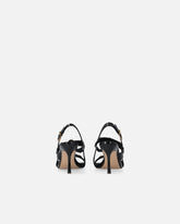 High slingback sandals with straps and studs - | Pinko