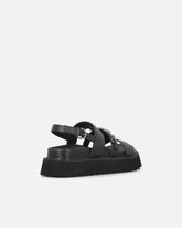 Leather sandals with chain - | Pinko