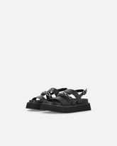 Leather sandals with chain - | Pinko