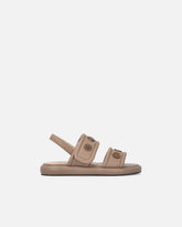 Sandales rembourrées en cuir nappa avec détails métalliques - | Pinko