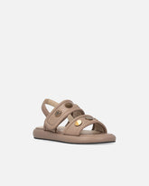 Sandales rembourrées en cuir nappa avec détails métalliques - | Pinko