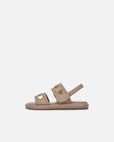 Sandales rembourrées en cuir nappa avec détails métalliques - | Pinko