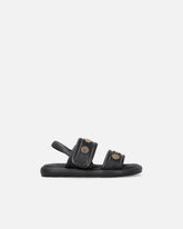 Sandales rembourrées en cuir nappa avec détails métalliques - | Pinko
