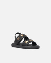 Sandales rembourrées en cuir nappa avec détails métalliques - | Pinko