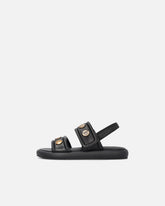 Sandales rembourrées en cuir nappa avec détails métalliques - | Pinko