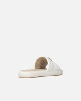 Mules en cuir nappa matelassé à logo Love Birds - | Pinko
