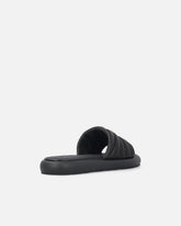Ciabatte in nappa trapuntata con logo Love Birds - | Pinko