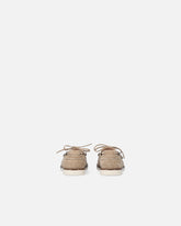 Suede moccasins with jewel details - | Pinko
