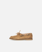 Suede moccasins with jewel details - | Pinko