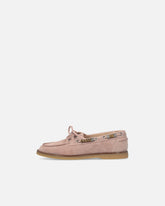 Suede moccasins with jewel details - | Pinko