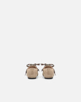Mocassini in suede con lacci multicolor - | Pinko