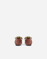 Mocassini in suede con lacci multicolor - | Pinko