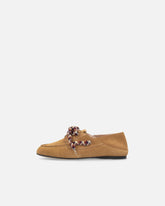 Suede moccasins with multicoloured laces - | Pinko