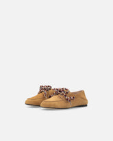 Suede moccasins with multicoloured laces - | Pinko