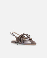 Ballerines slingbacks à lacets - Testa Di Moro Brown | Pinko