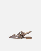 Ballerines slingbacks à lacets - Testa Di Moro Brown | Pinko