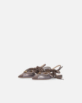 Ballerines slingbacks à lacets - Testa Di Moro Brown | Pinko