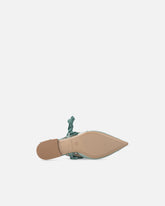 Slingback ballerinas with ties - Sage Green | Pinko