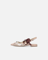 Baleriny typu slingback ze sznurowadłami - | Pinko