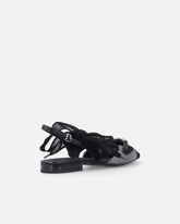 Ballerines slingbacks à lacets - Noir | Pinko