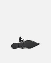 Slingback ballerinas with python print and ties - | Pinko