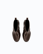 Leather ankle boots with heel - Brown | Pinko