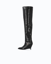 Stiefel aus Nappaleder mit extra hohem Schaft - | Pinko