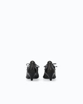 Nappa-Pumps mit Schnürung und Kegelabsatz - | Pinko
