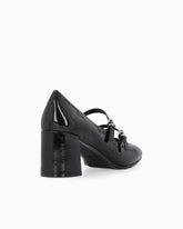 Mary-Jane-Pumps aus Leder mit Lack-Effekt - | Pinko