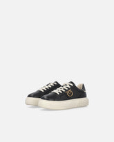 High-soled flatform sneakers with metal logo - | Pinko