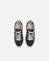 High-soled flatform sneakers with metal logo - | Pinko