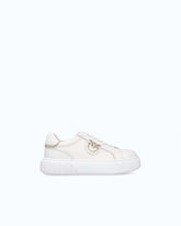 Flatform sneakers με ψηλή σόλα και μεταλλικό λογότυπο - | Pinko