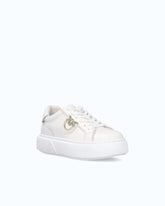 Flatform sneakers με ψηλή σόλα και μεταλλικό λογότυπο - | Pinko