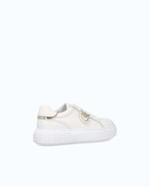 Flatform sneakers με ψηλή σόλα και μεταλλικό λογότυπο - | Pinko