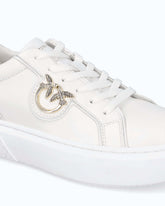 Flatform sneakers με ψηλή σόλα και μεταλλικό λογότυπο - | Pinko