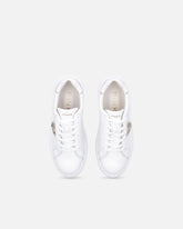 High-soled flatform sneakers with metal logo - | Pinko