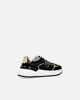 Παπούτσια sneakers με λογότυπο και γυαλιστερές λεπτομέρειες με όψη καθρέφτη - | Pinko