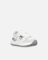 Παπούτσια sneakers με λογότυπο και γυαλιστερές λεπτομέρειες με όψη καθρέφτη - | Pinko