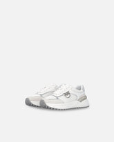 Παπούτσια sneakers με λογότυπο και γυαλιστερές λεπτομέρειες με όψη καθρέφτη - | Pinko