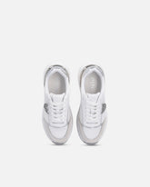 Παπούτσια sneakers με λογότυπο και γυαλιστερές λεπτομέρειες με όψη καθρέφτη - | Pinko