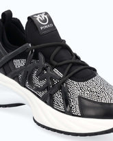Scarpe sneakers Ariel con cristalli - Nero | Pinko