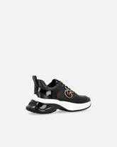 Zapatillas Ariel efecto piel con detalles espejo - | Pinko