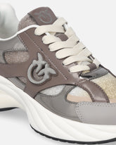 Zapatillas con purpurina y logotipo Love Birds - | Pinko